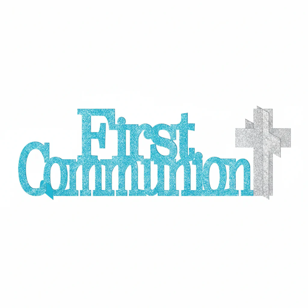 1st Holy Communion Decorations Party Supplies Kit – Religious Celebration - Image 2