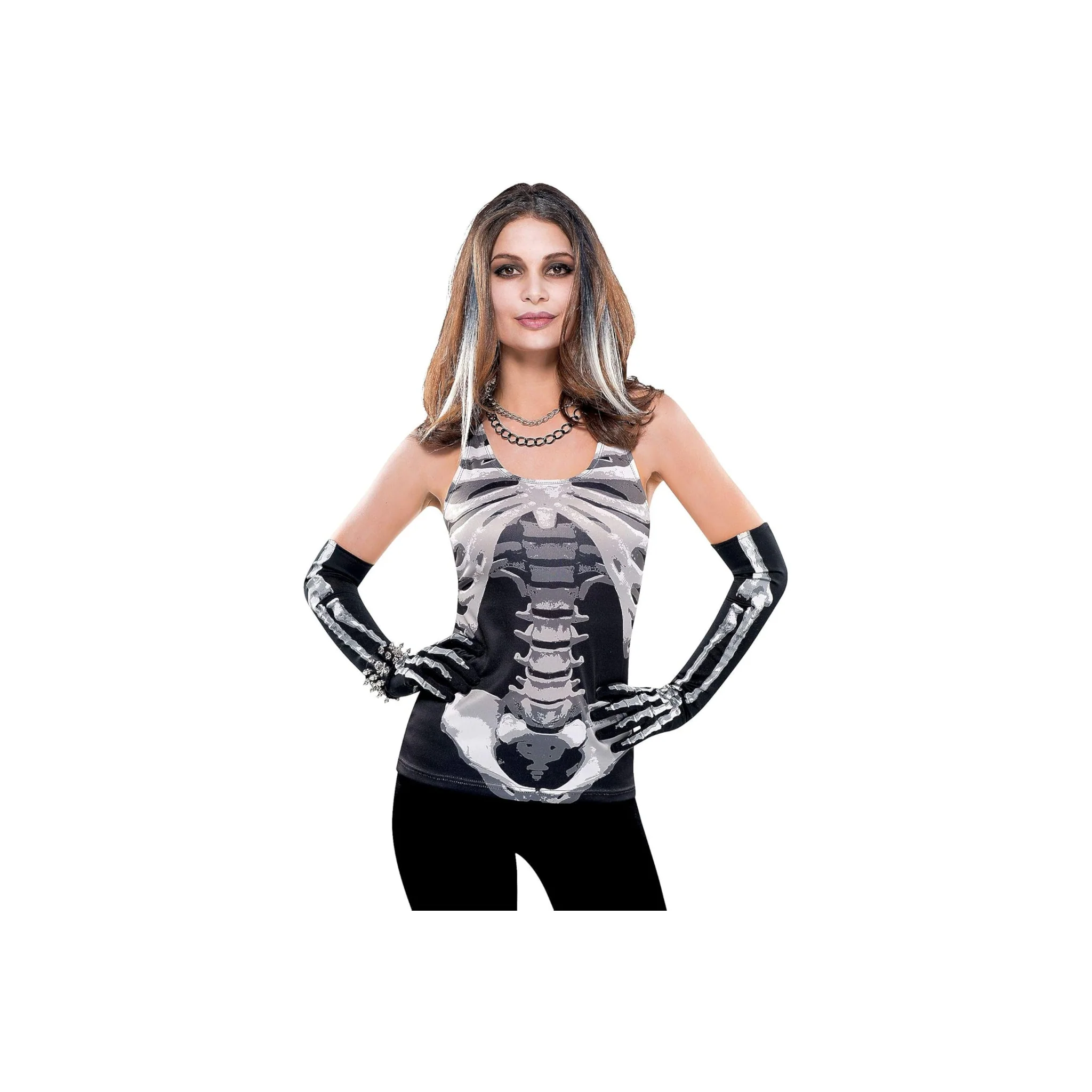 Adult Ladies Skeleton Vest Top UK Standard Size 10-12 - Image 3