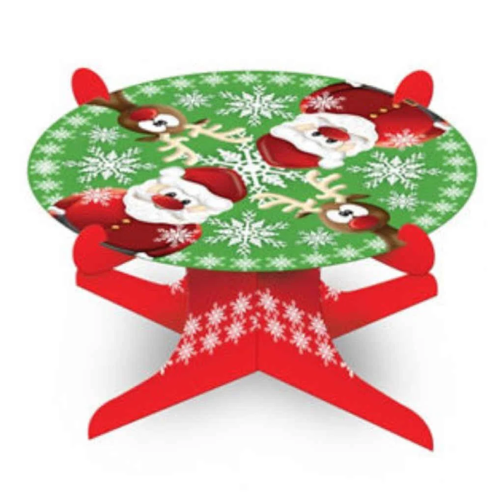 Christmas Cake Stand Single Tier | 22cm - Image 2