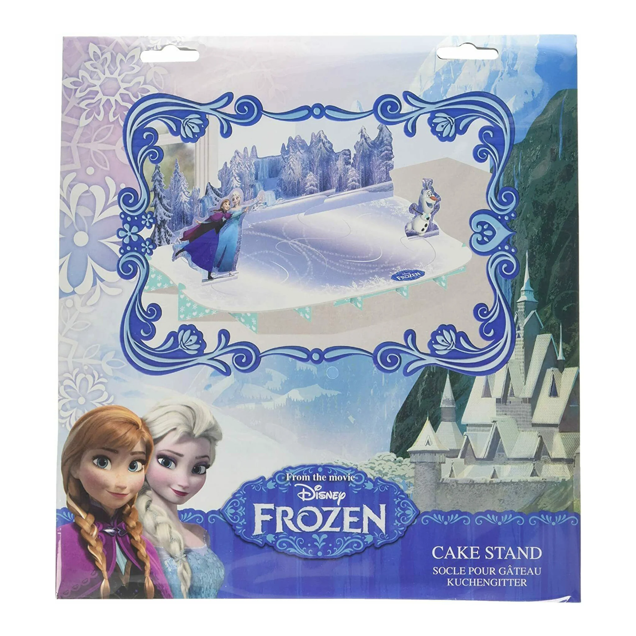 Disney Frozen Birthday Cake Stand - 50x27cm | Perfect for Themed Parties & Celebrations