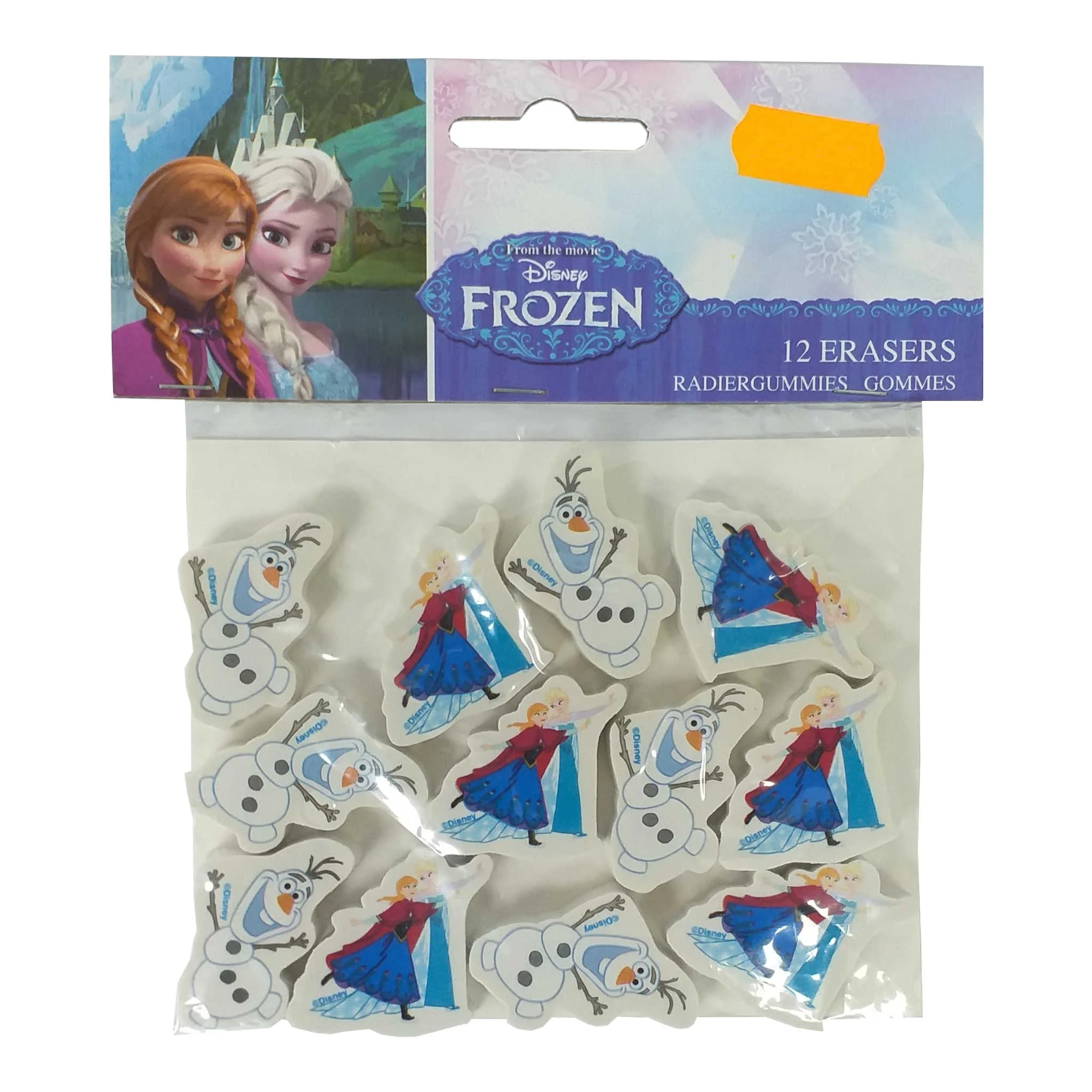 Disney Frozen Erasers Party Favors – 12 Pcs with Elsa, Anna & Olaf Design - Image 3