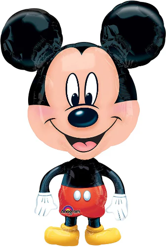 Disney Mickey Mouse Airwalkers Foil Balloon Buddies – 22x31" (55x78cm)