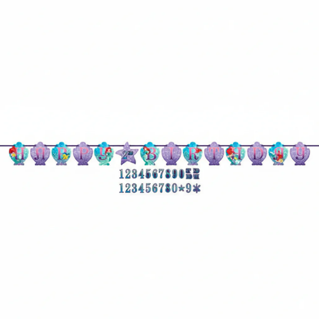 Disney Princess Ariel Ribbon Letter Banner Kit - Image 3