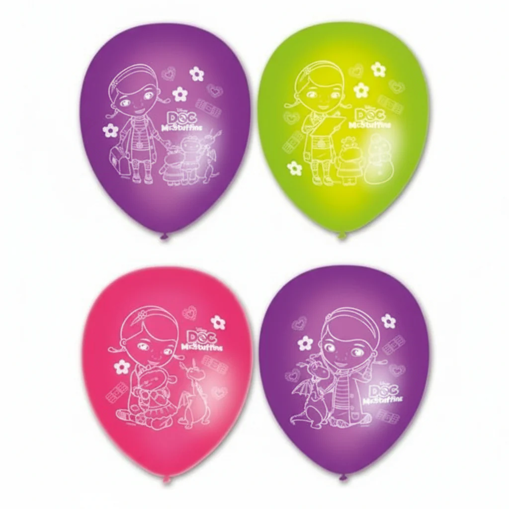 Doc McStuffins 6 Character Story Balloons - Disney Party Decorations