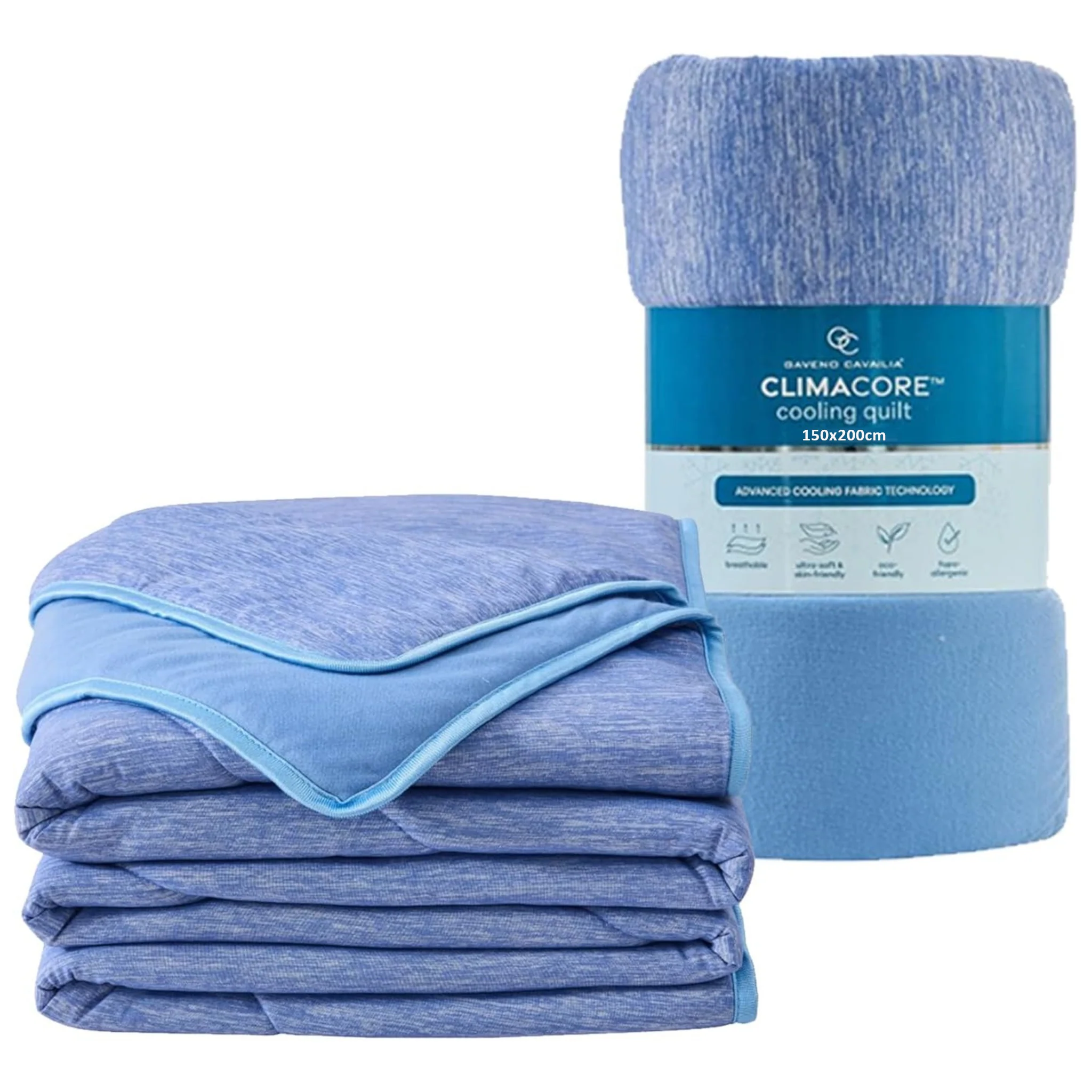 Double Cooling Quilt Blue (150x200cm) - Image 6