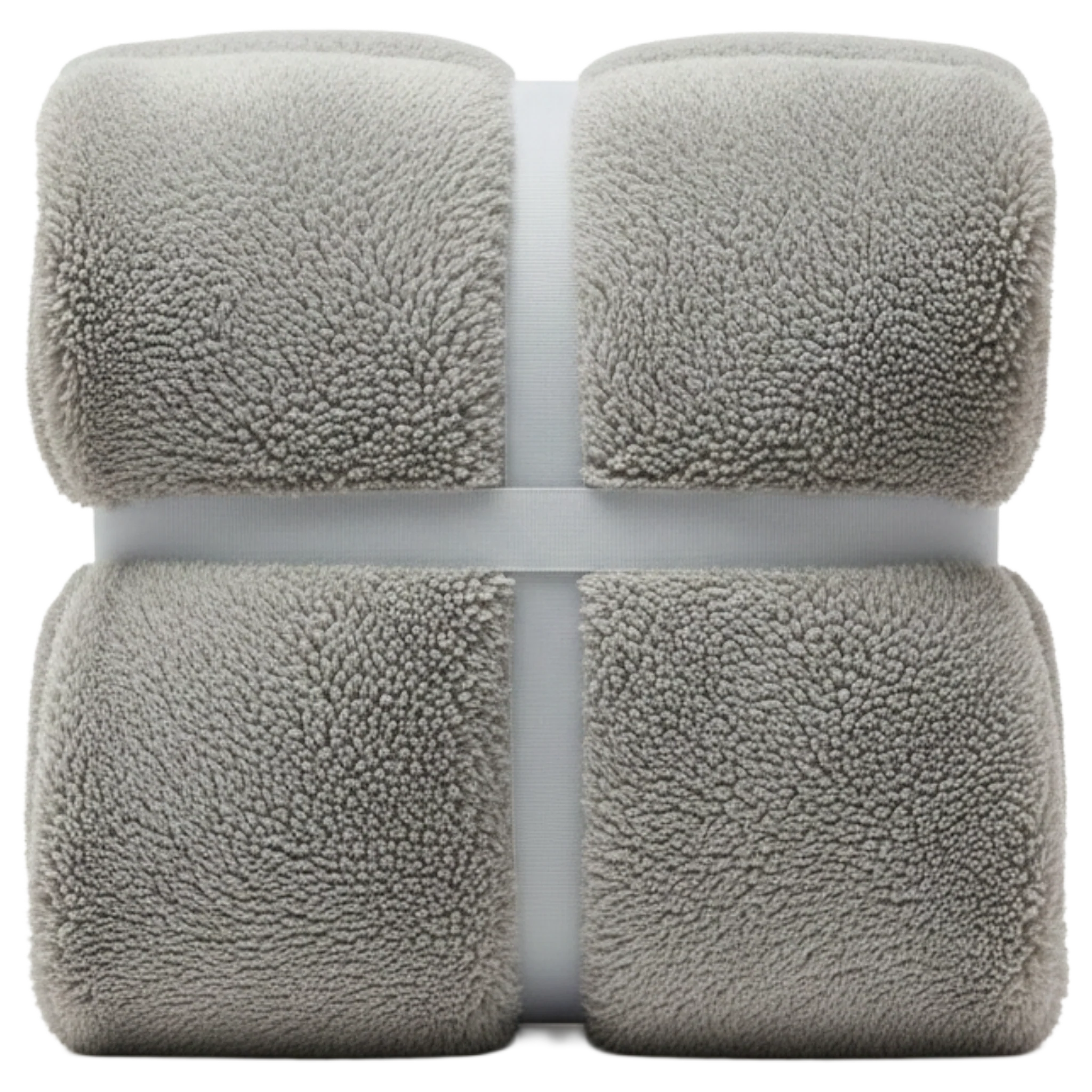 Ex MS (Major Store) Teddy Fleece Bedset Grey Single 2 Pack - Image 3