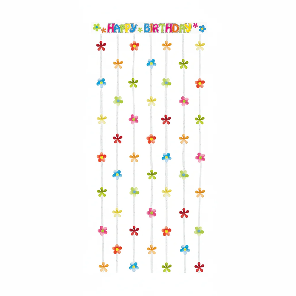 Happy Birthday Foil Doorway Curtain