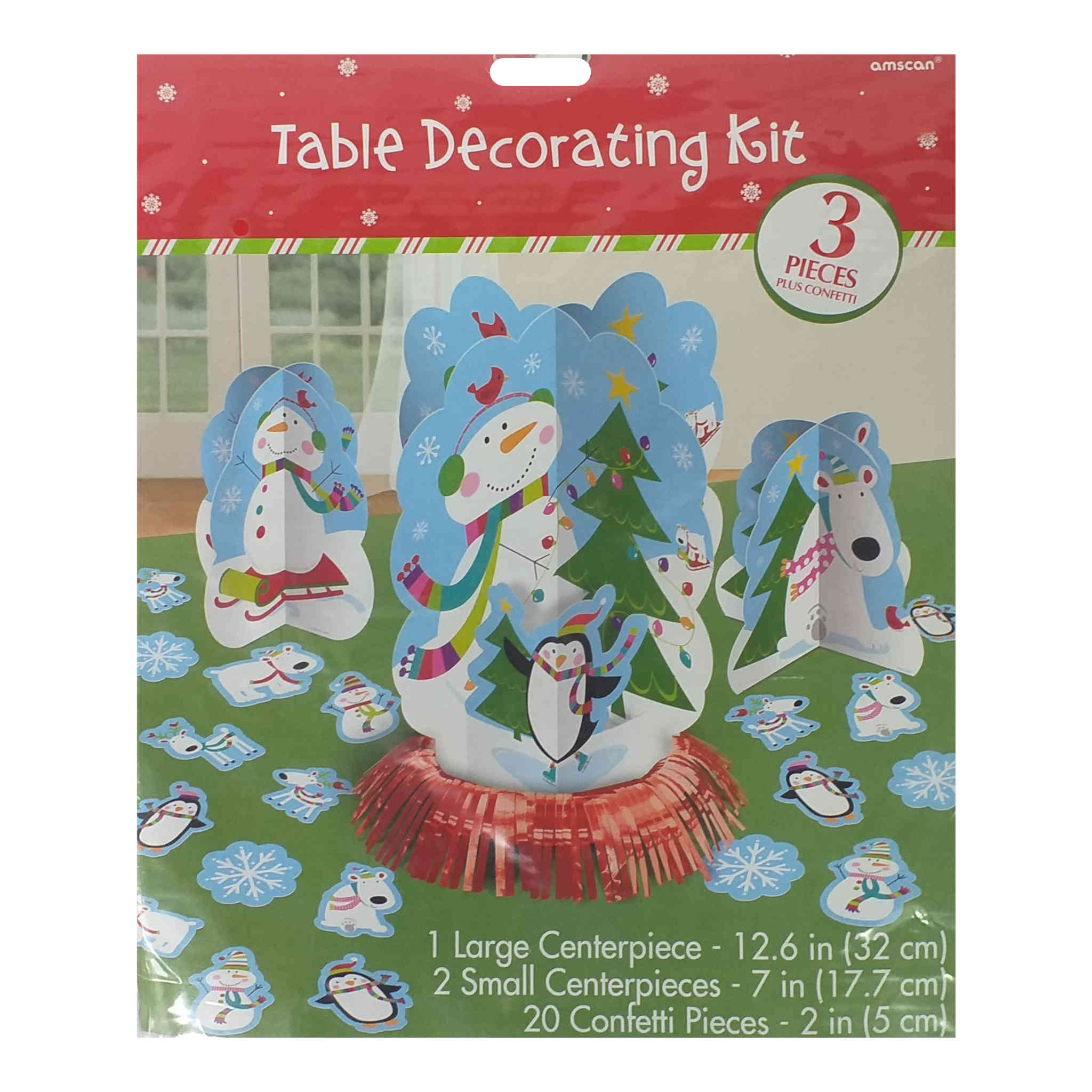 Joyful Snowman Christmas Table Decorating Kit - Image 2