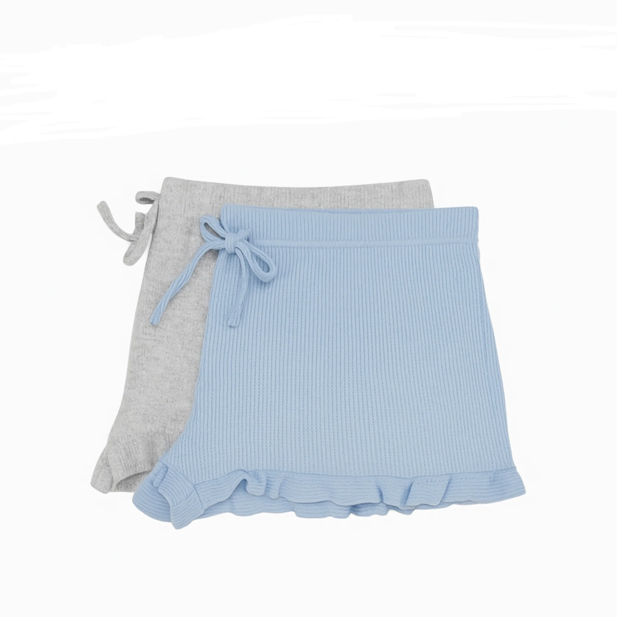 Ladies Lounge Shorts 2-Pack | Blue & Grey
