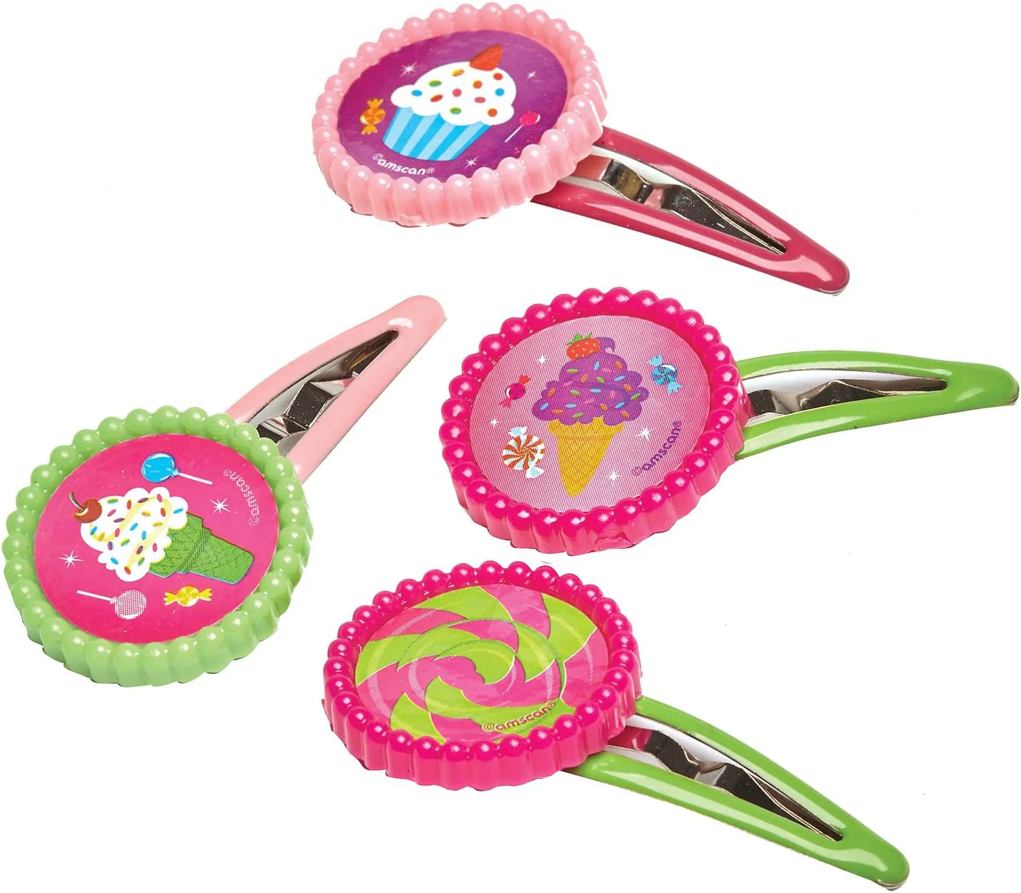 Pink Hair Clips Party Favor 1pc