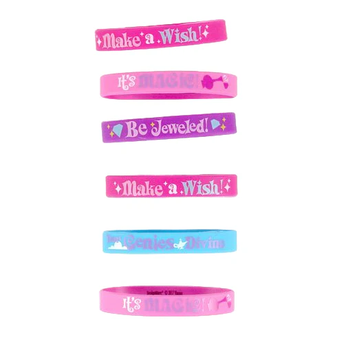 Shimmer and Shine Rubber Bracelets / Favors 6pc