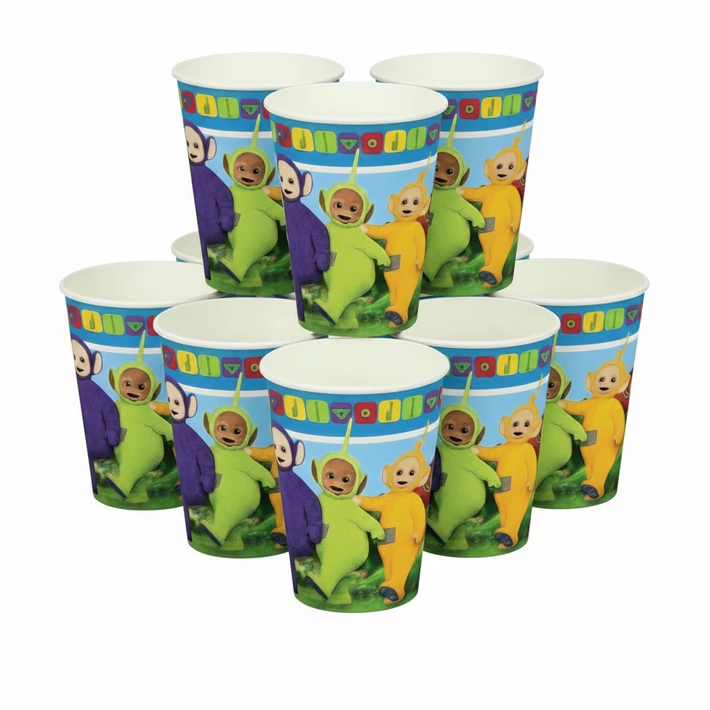 Teletubbies Paper Cups – 8 Pack for Birthday Parties - Image 2