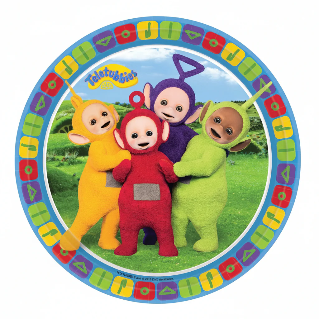 Teletubbies Paper Plates 8pk – 9" for Birthday Parties