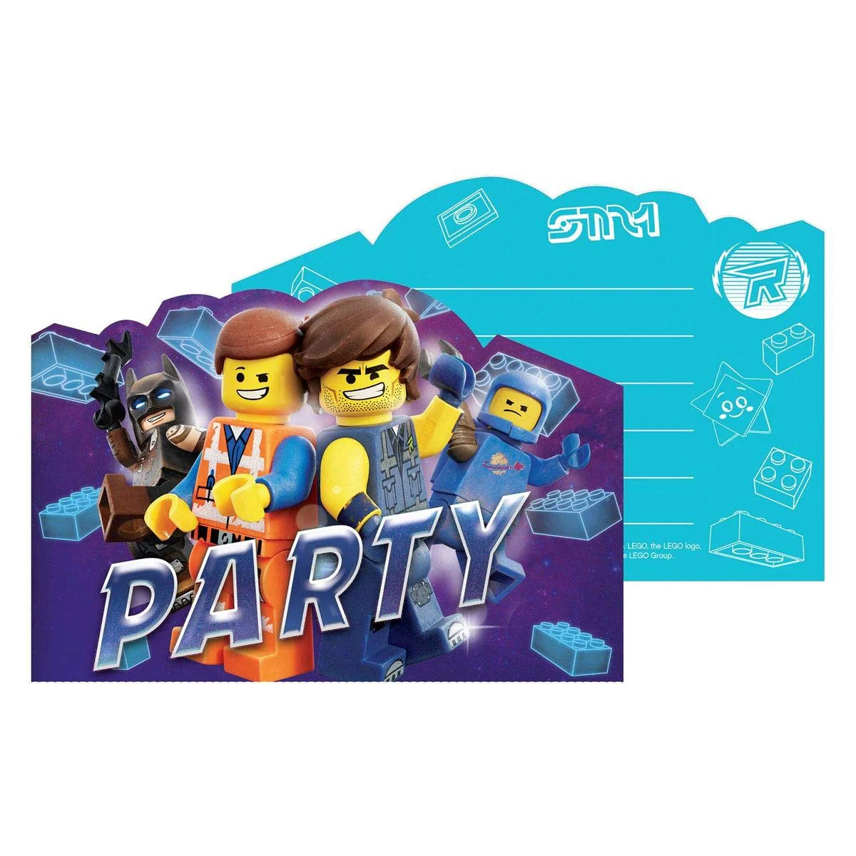The Lego Movie Design 8 Invitations Postcards