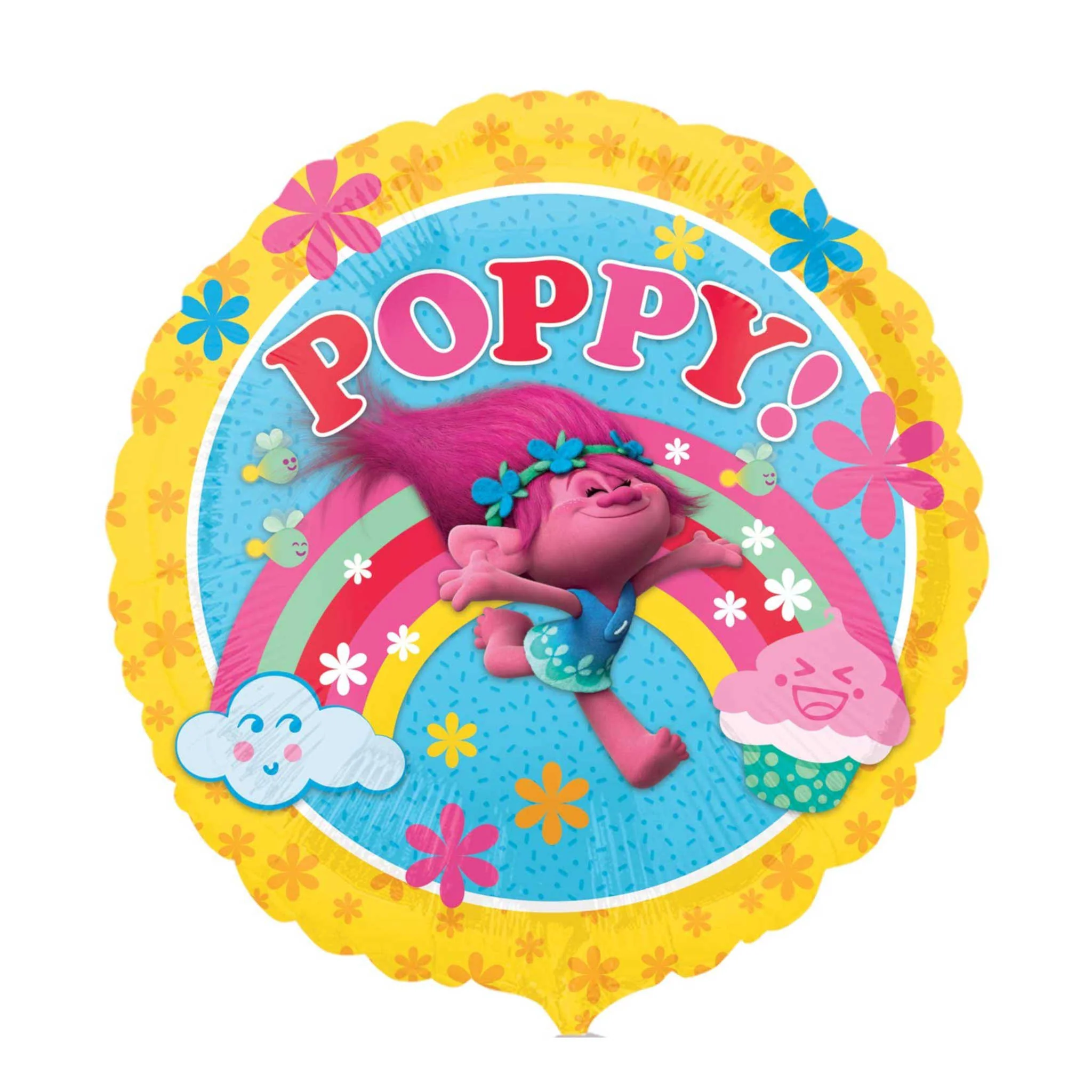 Trolls Poppy 17 Inch Foil Balloon - Rainbow Party Decoration
